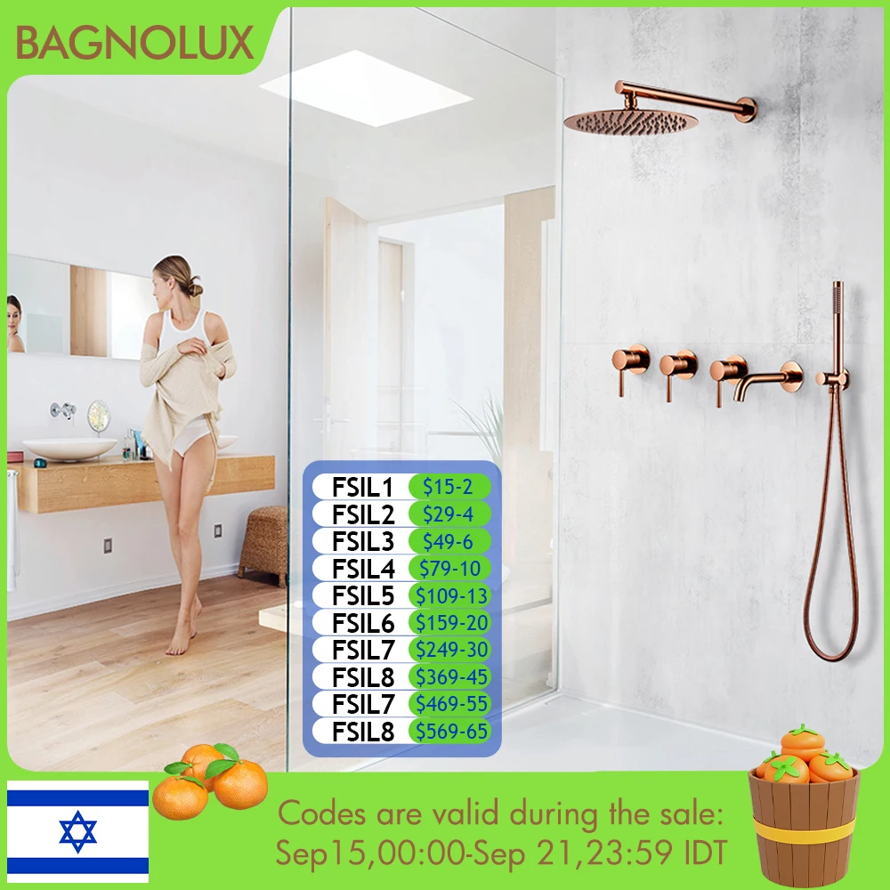 

Shower Faucet Set Shower System Bathtub Faucet Set Bath Mixer Tap Bathroom Rainfall Head Shower Hot And Cold Kit In 3 Ways