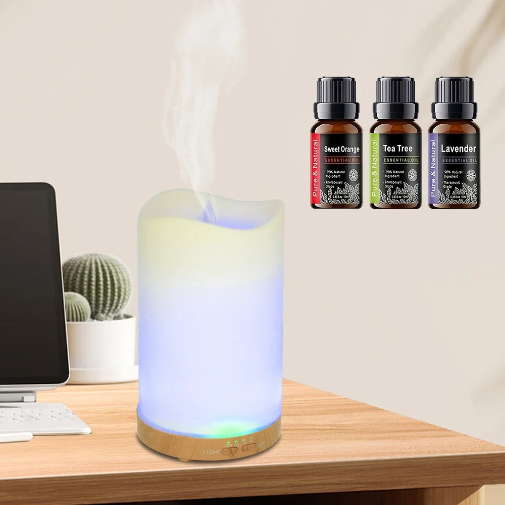 

Диффузор эфирного масла с увлажнителем воздуха, таймером и ночником — аромадиффузор и ароматерапевтический аппарат для спальни, офиса, йоги