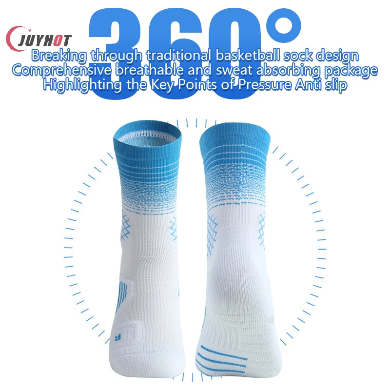 Professional Basketball Socks Sport For Men Outdoor Cycling Climbing Running Fast-drying Breathable Adult Non-Slip US 6-10