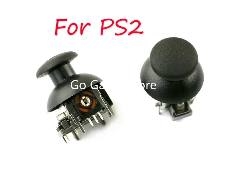 1 ชุดสําหรับ PS2 เปลี่ยน 3D Analog จอยสติ๊ก + 3D Rocker จอยสติ๊กหมวกเชลล์เห็ดหมวก thumbstick caps รูขนาดเล็ก