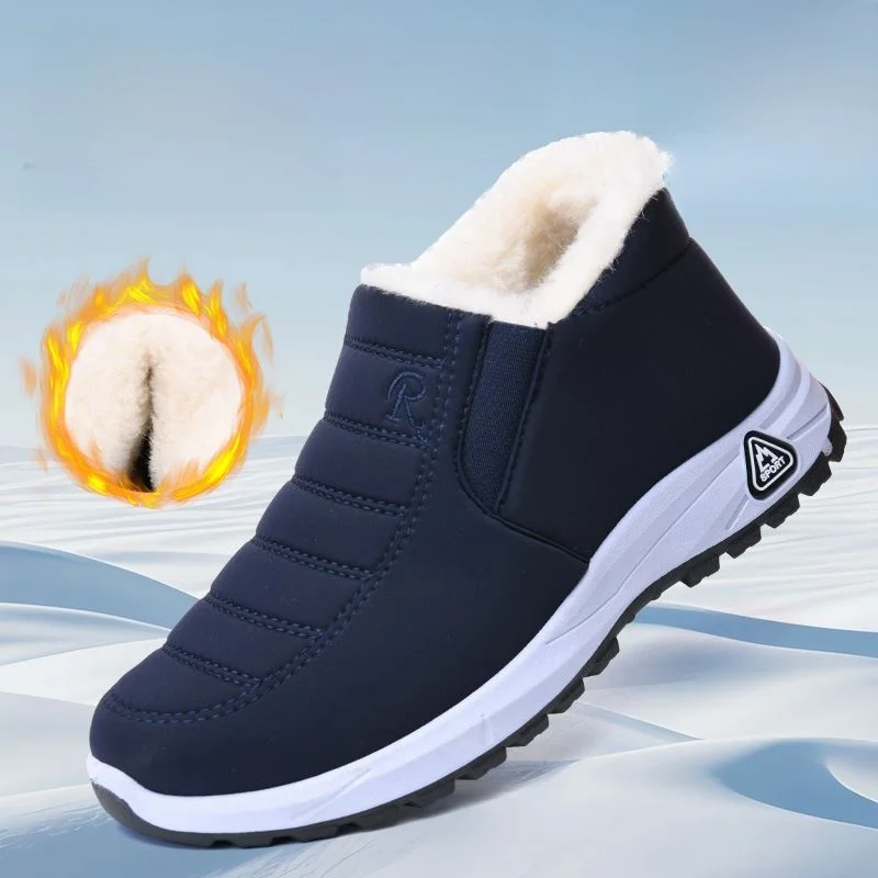 

Мужские зимние ботинки Thiened Fce на подкладке, повседневные хлопковые зимние ботинки, легко носить, теплые, удобные, Cotton oes for ly