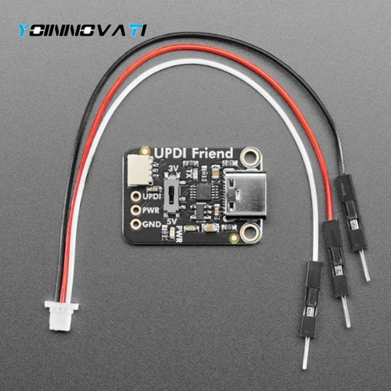 1PCS USB UPDI Programming Adapter with CH340E Chip, Serial Download Board for ATTINY AVR Chips