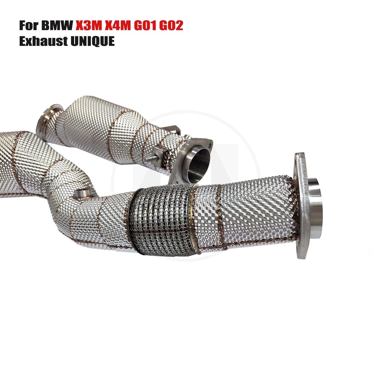 UNIQUE For 2022+ BMW G01 G02 X3M X4M S58 3.0T No engine light downpipeWith insulator downpipe With cat/without cat exhaust pipe