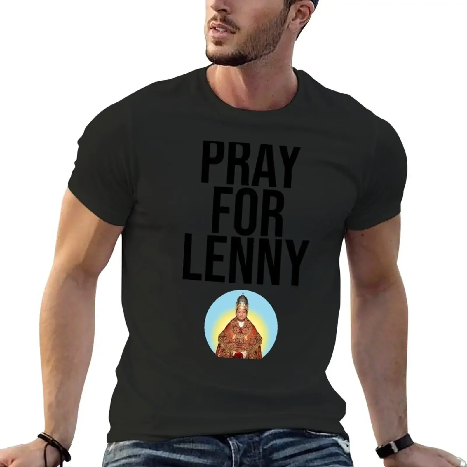 

Pray For Lenny (Back design) T-Shirt baggy shirts anime clothes designer shirts men clothes