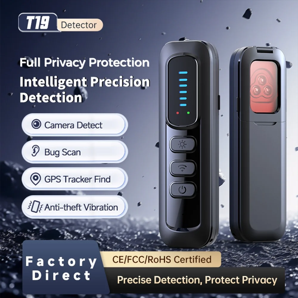Covert Camera Bug Finder RF Signal Detector Infrared Lens Scanner Privacy Detector Hotel Travel Safe
