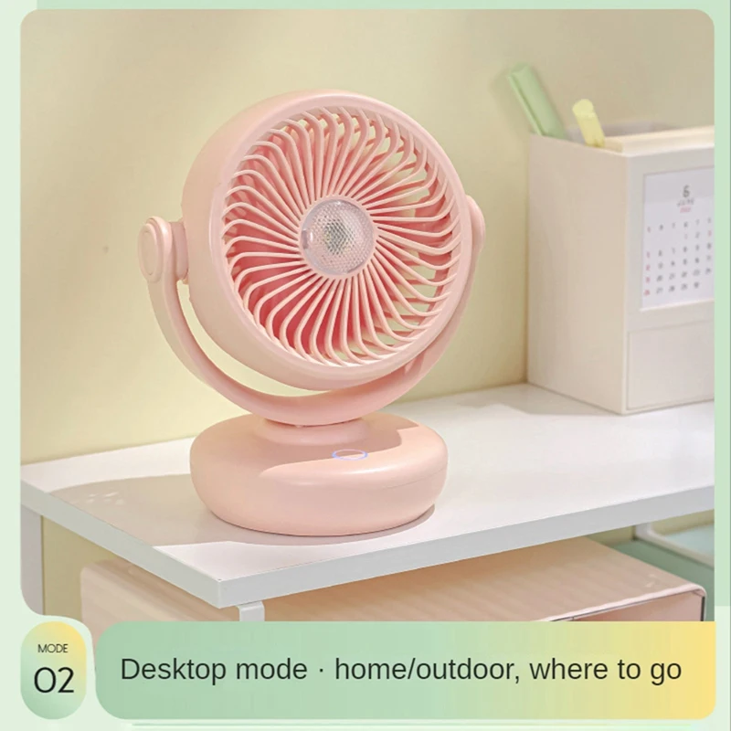 Home Office Camping Multi-Functional Portable Fan Night Lighting Can Be Hung With Three-Speed USB Fan