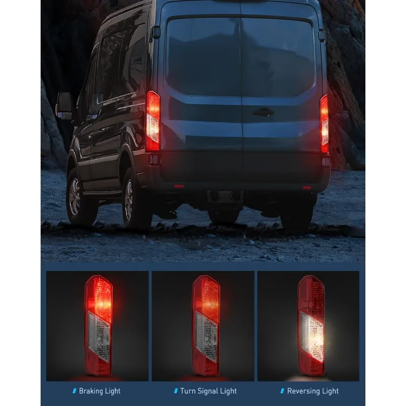 مجموعة الضوء الخلفي من Nilight متوافقة مع 2015 2016 2017 2018 2019 2020 2021 2022 2023 Transit 150 250 350 350HD خلفي