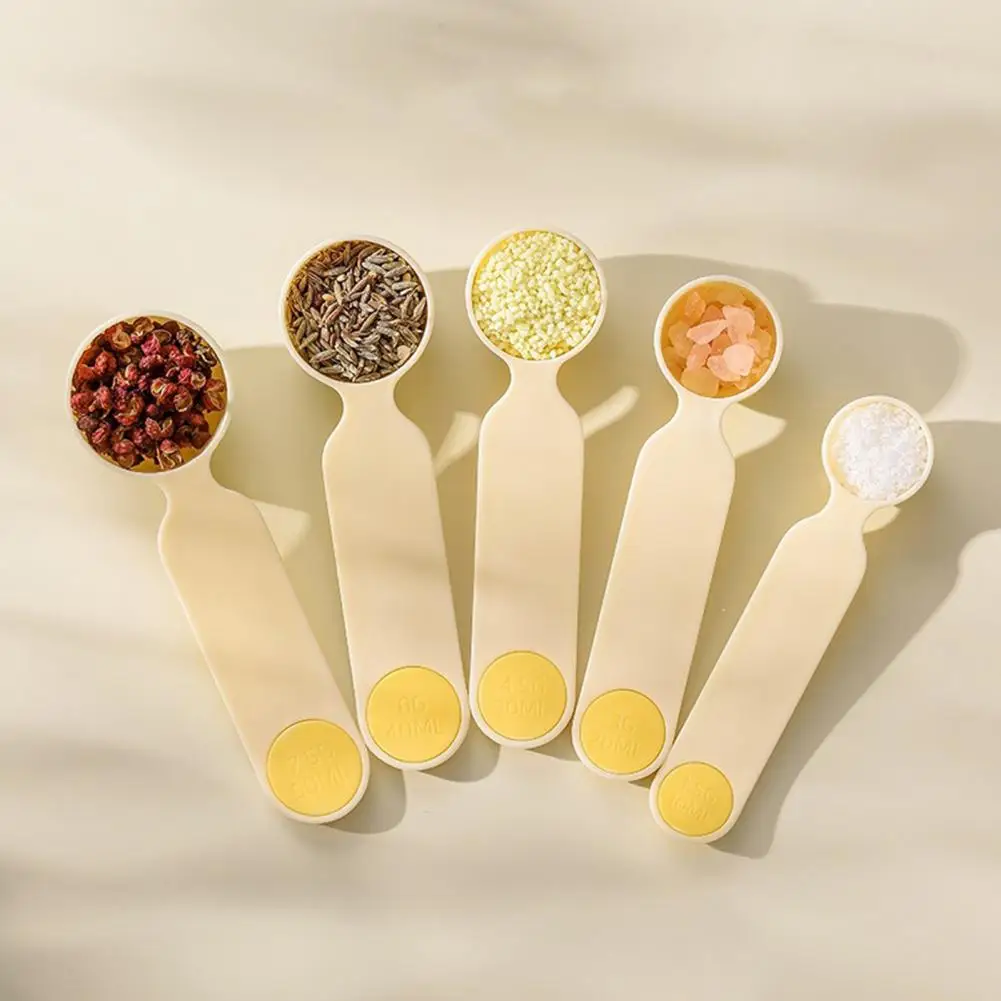 Baby Safe Measuring Spoon Food Grade Measuring Spoon 5pcs Precision Measuring Spoon Set Food-grade Pp Scoops for Coffee Baking
