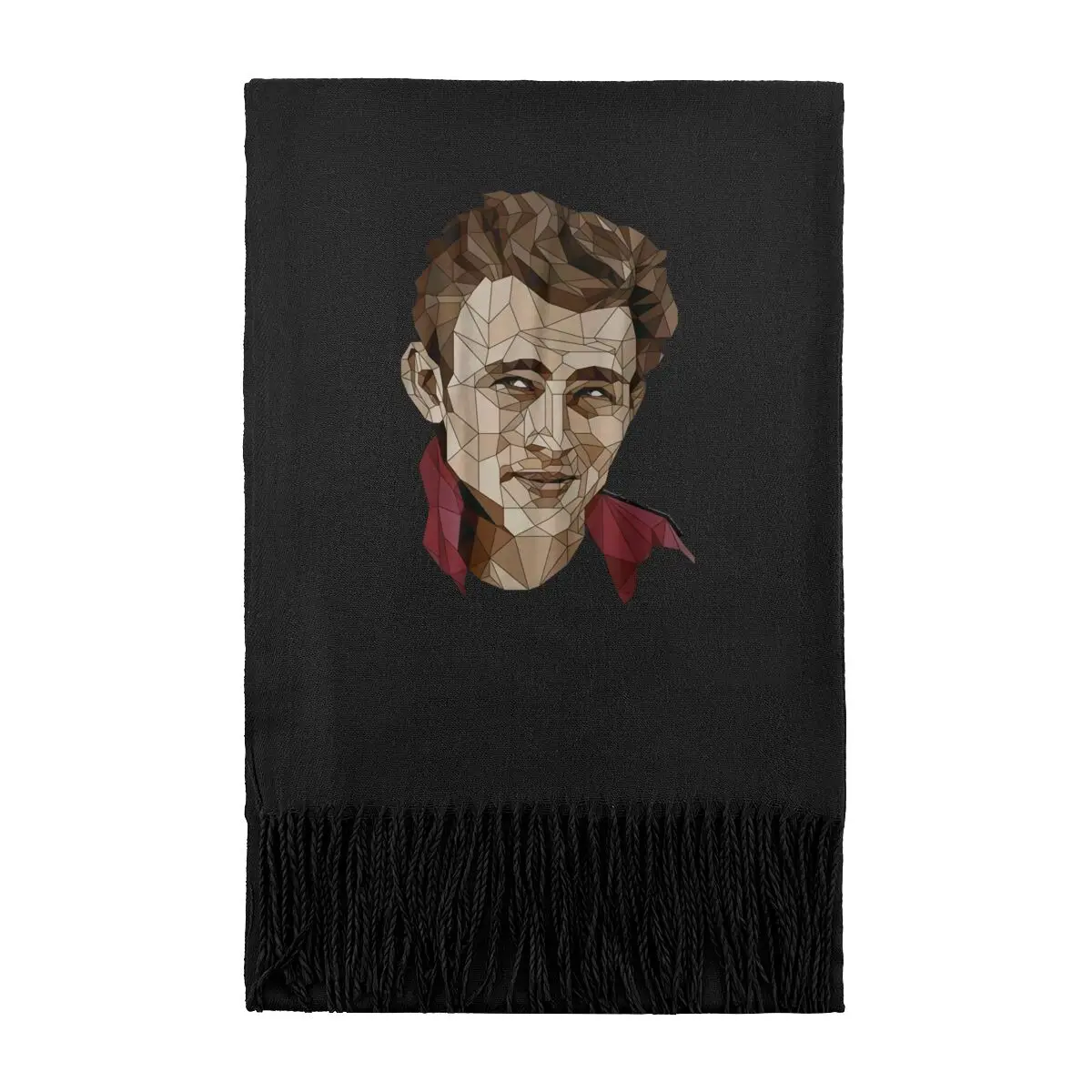 

Низкий - поли-мужской портретный художественный элегантный шарф для женщин, зимний утолщенный теплый шарф