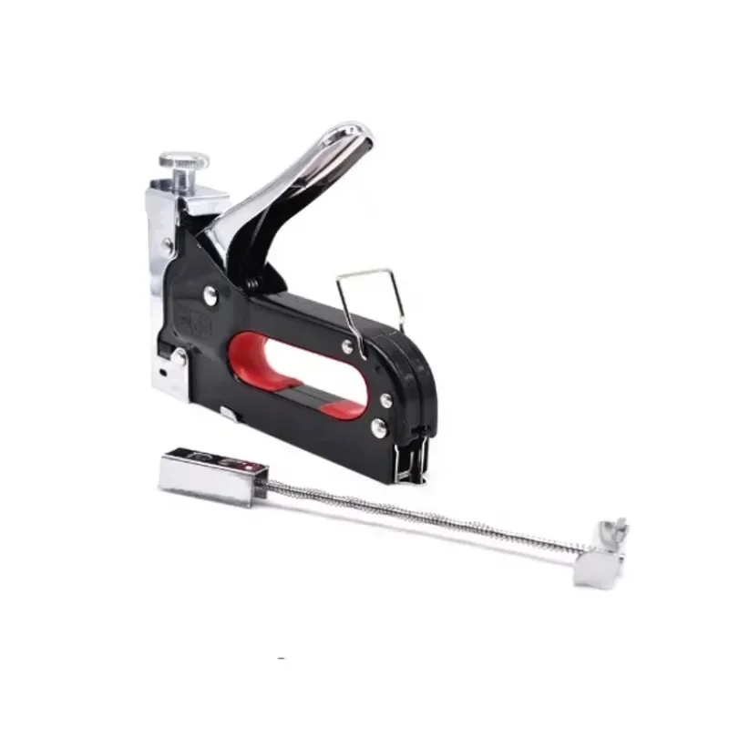 2 in 1 Staple Gun Staple Gun Manual Brad Nailer Power Adjustment Stapler Gun For Paper skin Carpet Plastic Cloth Manual Nail Gun