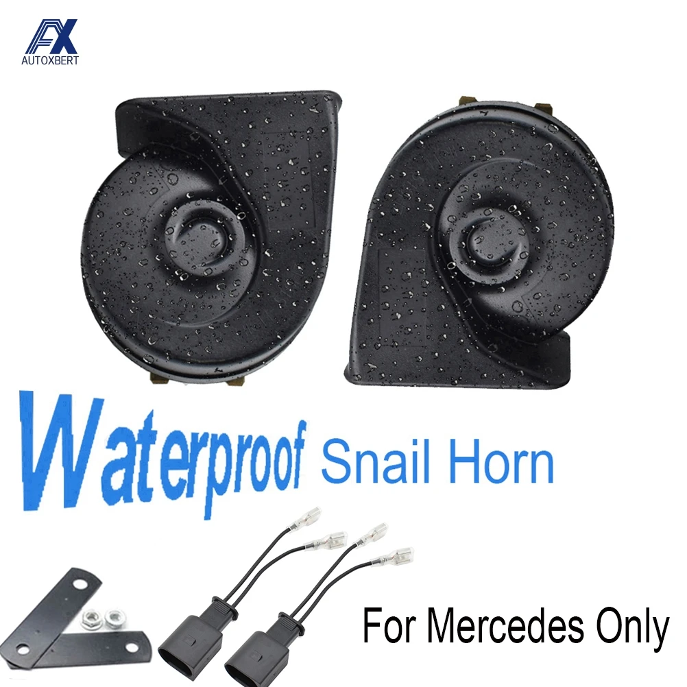 Bocina de caracol para Mercedes Benz W166 X166 W176 W246 W212 W205 W221 C117 C207 W218 R172 R231 X156 X253 C253 bocinas de coche impermeables