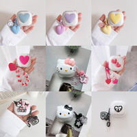 Clear Case for Xiaomi Redmi Buds 6 Pro Cute KT Earphone Cover for Redmi Buds 6 Active Buds6 Lite Protective Cover with Keychain