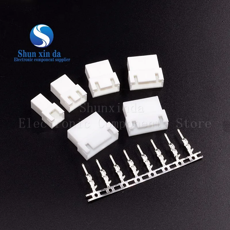 

100Pcs XH2.54 2/3/4/5/6/7/8Pin Terminals Plastic Shell Male Plug Female Socket Wire Connector 2.54MM 2P 3P 4P 5P 6P 7P 8P JST