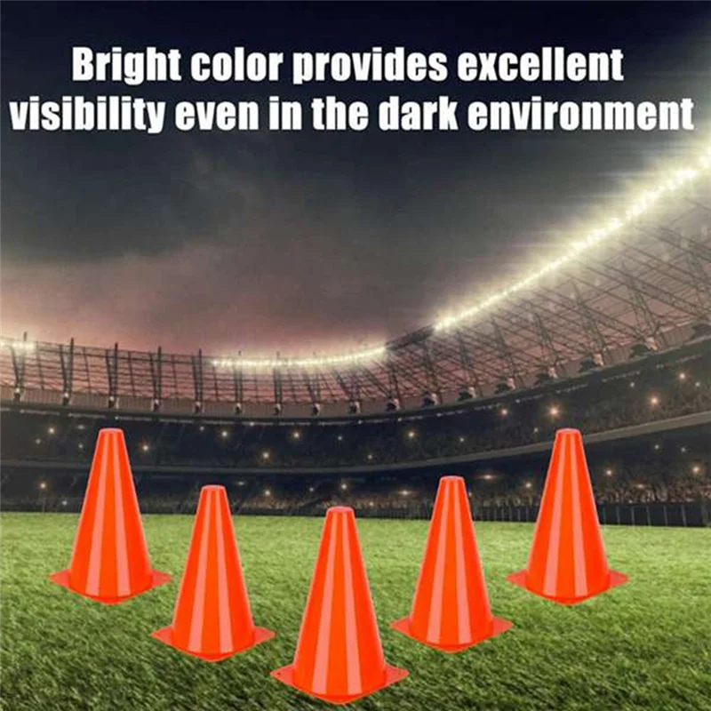 

15Pcs Soccer Training Cones Plastic Cones For Soccer Basketball Training Indoor Outdoor Activities