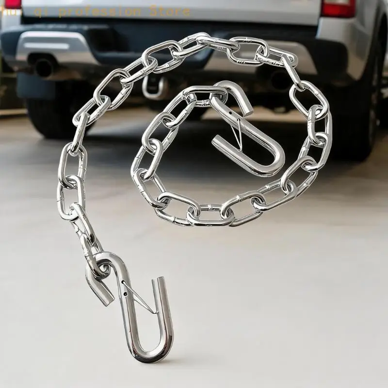 Anhänger-Sicherheitskette aus beschichtetem Metall, 1 Meter Abschleppkette für den Anschluss H8WE – Detail 2