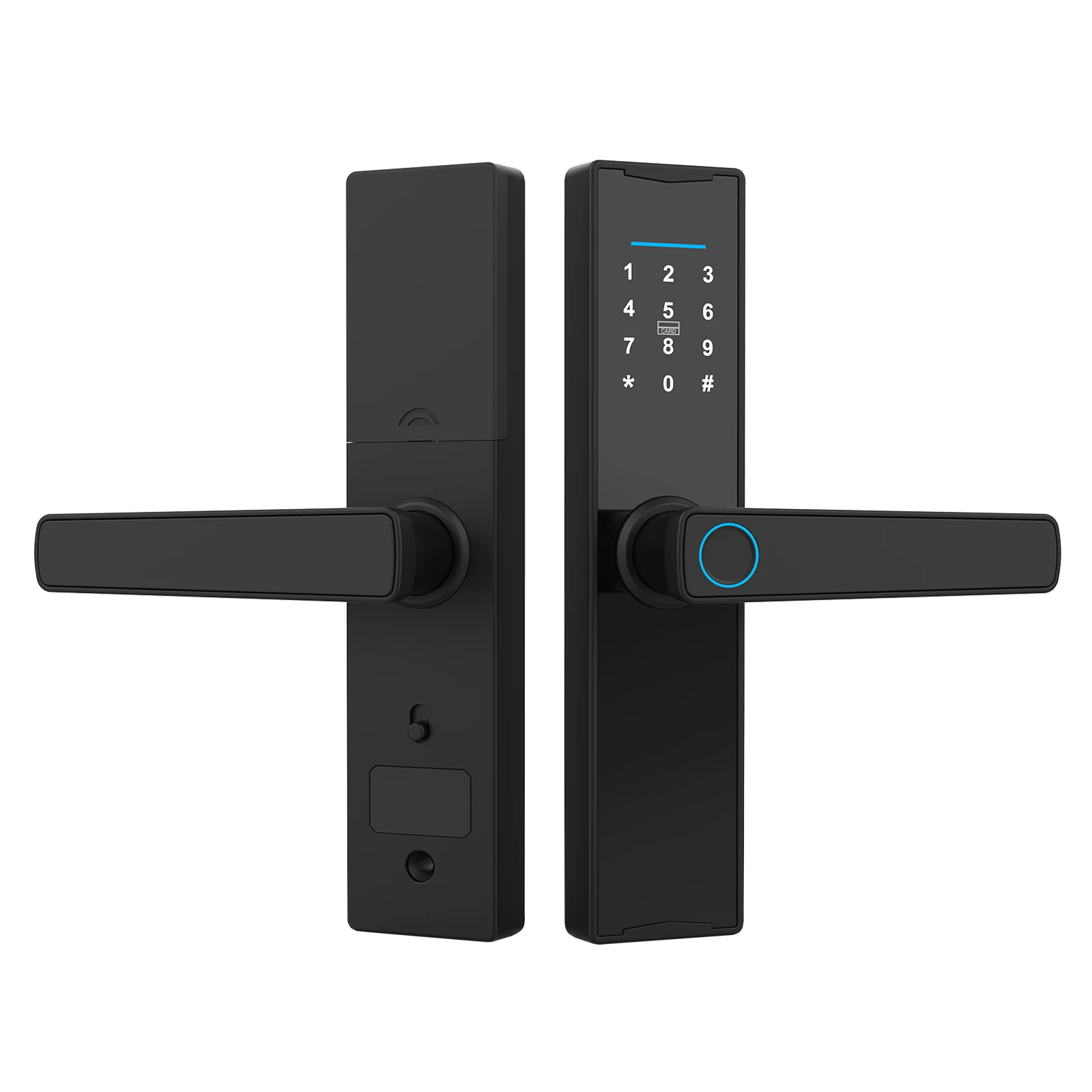 Nieuw slim deurslot met Bluetooth-compatibel Tuya APP Digitaal elektronisch slot Smart Home Houten deurslot Biometrische vingerafdruk - afbeelding 2