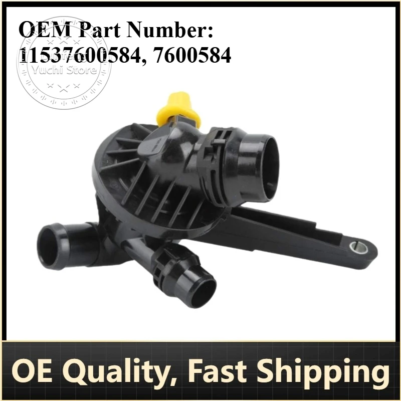 

P/N: 11537600584, 7600584 - Coolant Thermostat with Housing for BMW 1 (F20, F21), 3 (F30, F31, F80)