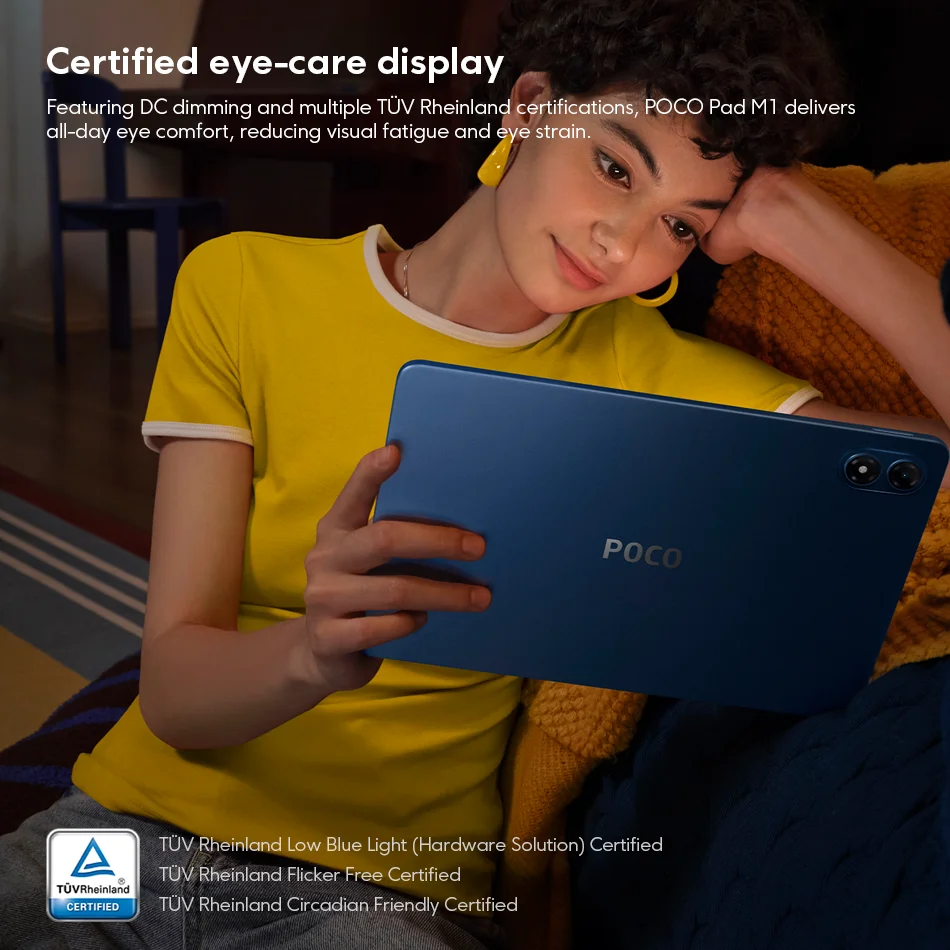 Global Version POCO Pad M1 8GB 256GB Snapdragon 7s Gen 4 12.1'' 2.5k 120Hz Screen 8MP Camera 12000mAh Battery Wifi Tablet PC