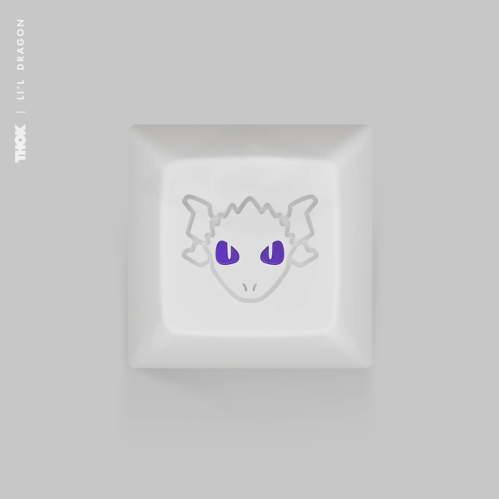 

Metal Keycaps Aluminum-Dragon Hand Painted White Aluminum Metal Keycaps