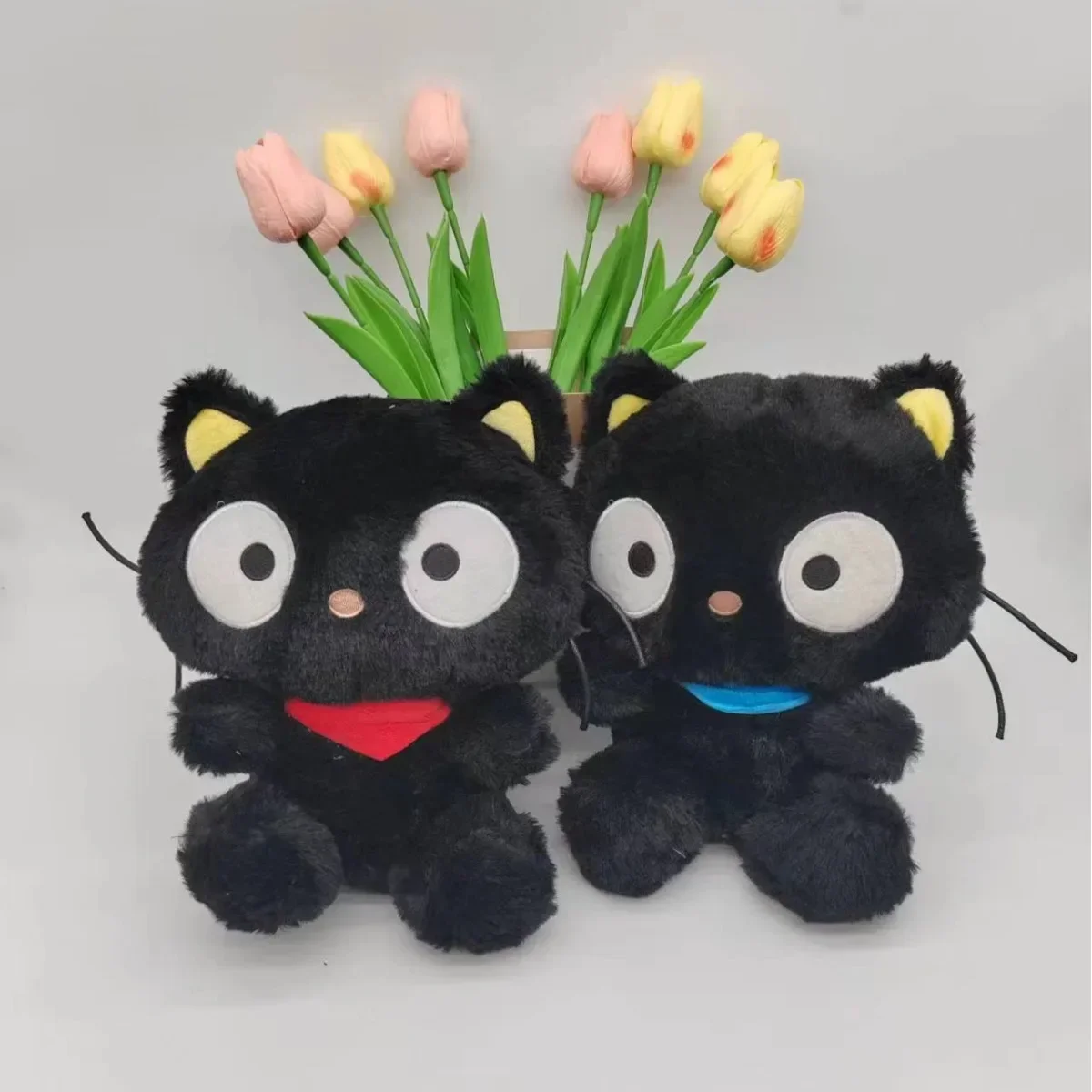 25cm Anime Chococat Plush Black Jiji Cat Doll Kawaii Black Cat Soft Animal Plush Toys Pillow Doll Fan Collection Xmas Gift