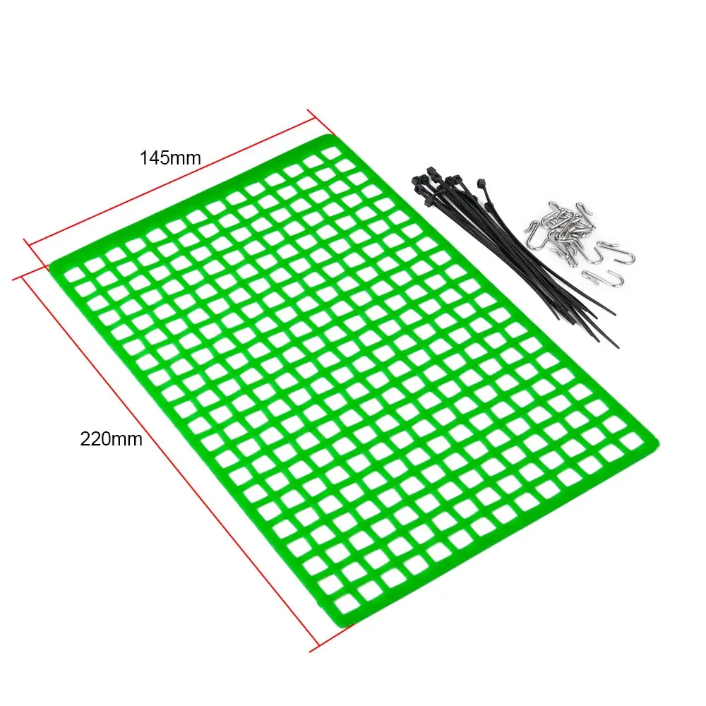 MIBIDAO Rubber Luggage Net Window Net Decoration Parts For 1/10 RC Crawler Axial SCX10 90046 CC01 D90 TRX-4 Wraith