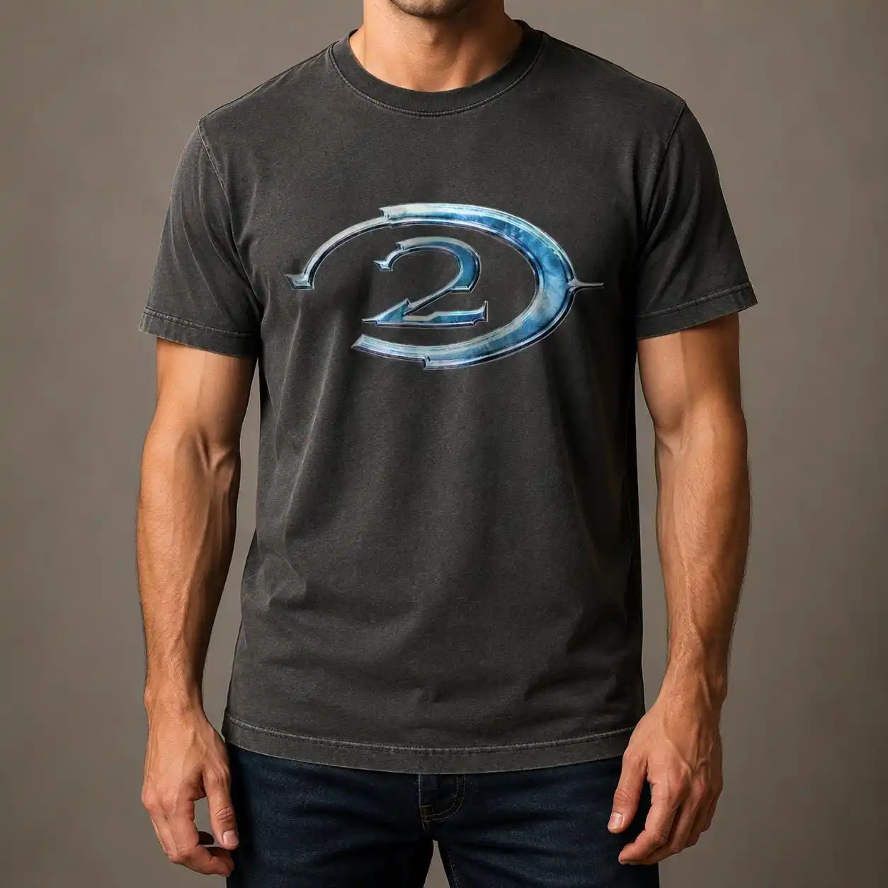 Retro-Halo-2-Logo-T-Shirt, Y2K-Gaming-Grafik-T-Shirt, Sci-Fi-Gamer-Streetwear-Shirt für Erwachsene, Sweatshirt, Hoodie – Detail 4