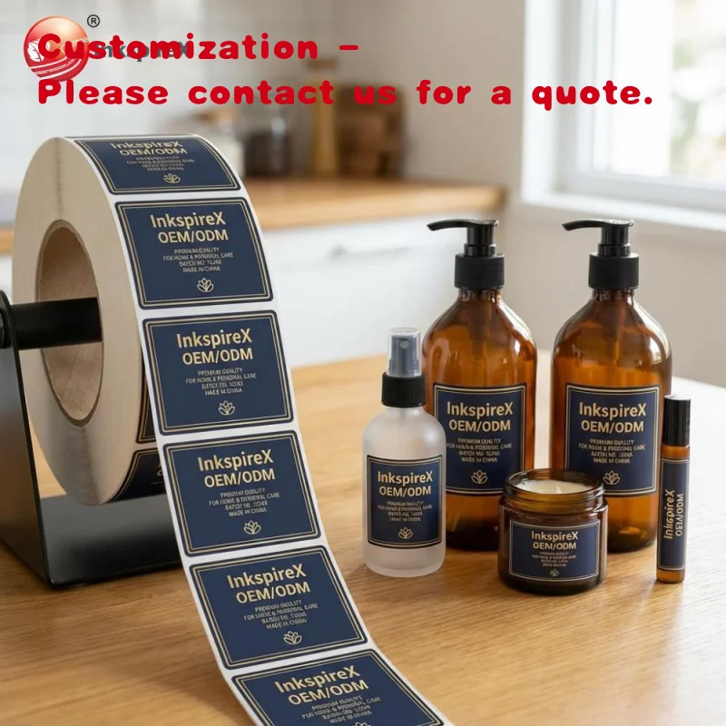 

на заказ. Роскошная наклейка для духов на заказ, алюминиевая косметическая частная марка, упакованная в коробках