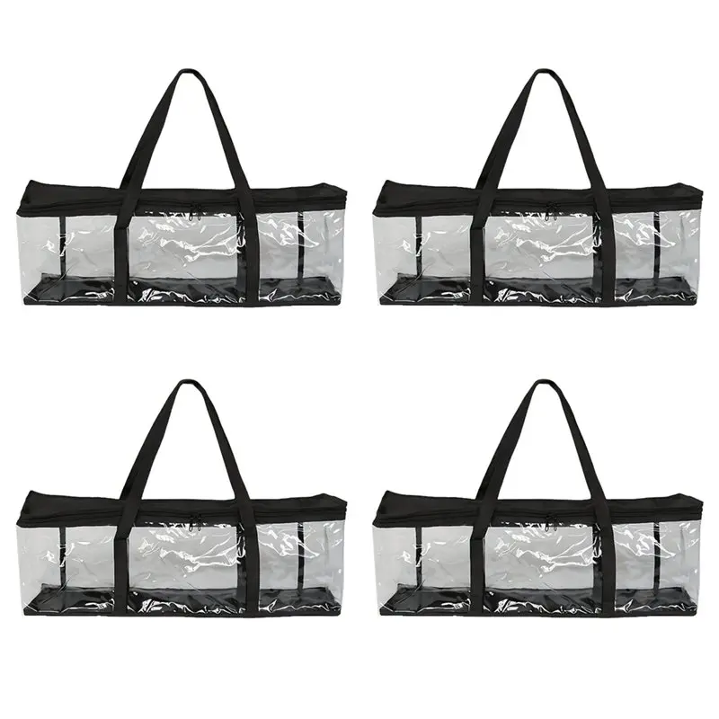 B03B-4 Pack CD Storage Bags - Waterproof PVC Dustproof