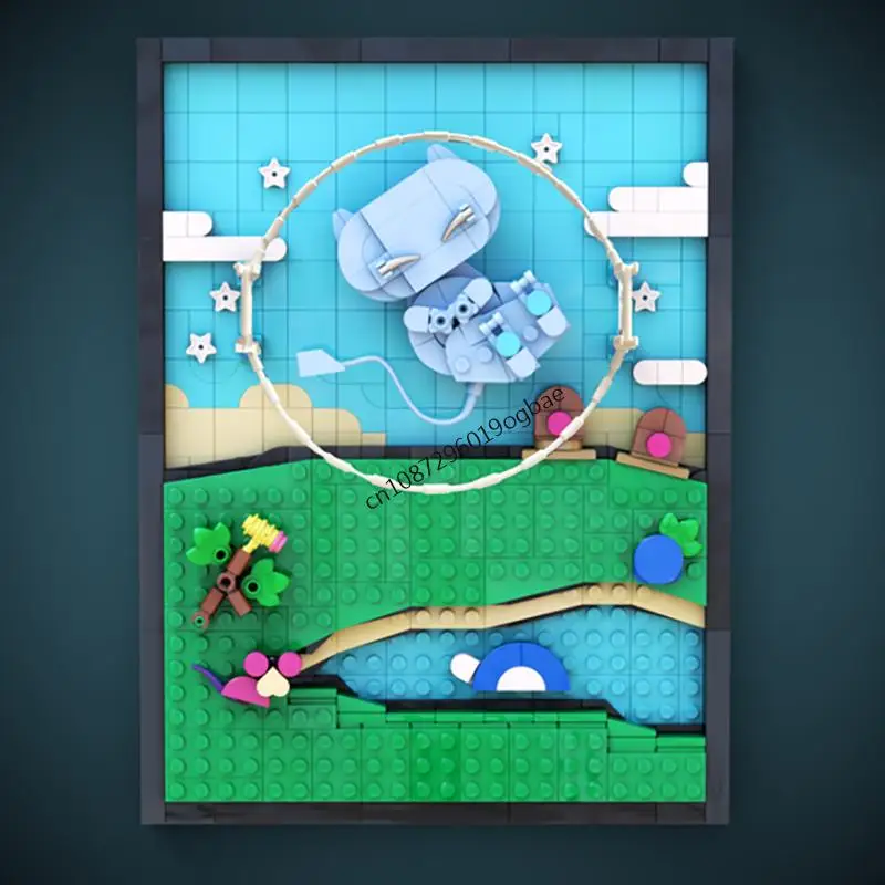 

New 610Pcs Famous Cartoon Series Moc Bubble Mew Model Building Blocks Diy Creative Ideas Kids Toys Birthday Christmas Gifts