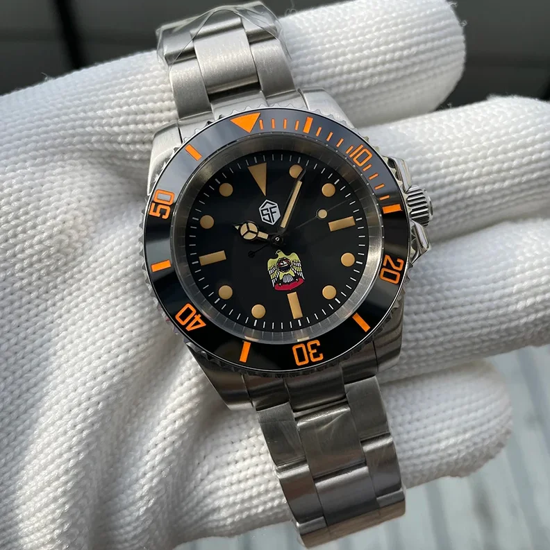 STEELFLY Men Automatic Watch Sport 41mm Mechanical Wristwatch Diver 200M Waterproof C3 Luminous Sapphire Mirror NH35 Military