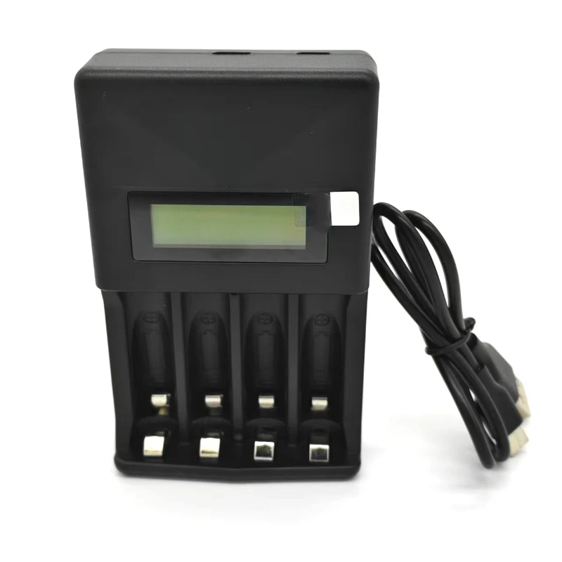 

Портативное универсальное зарядное устройство, USB-кабель, интерфейс типа C, перезаряжаемое зарядное устройство для аккумуляторов AA/AAA, инструмент для быстрой зарядки с ЖК-дисплеем