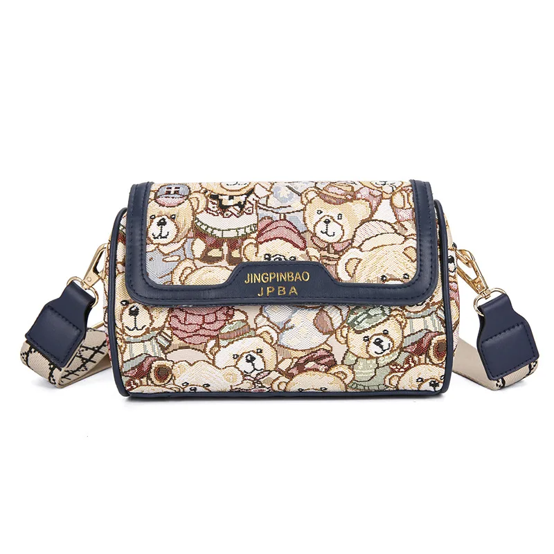 Casual Crossbody Bag Bear Pattern Stylish and Playful Handbags Women Bags Shoulder Hand Bags for Women Purses and Handbags 
