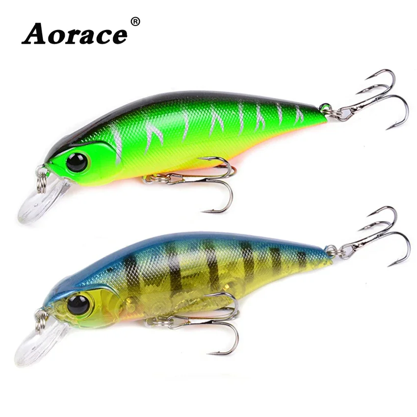 Aorace 1PCS Minnow Lures Floating Tungsten Ball Swimbait Iscas Artificial Pesca Leurre Fishing Wobbler Plastic Hard Bait