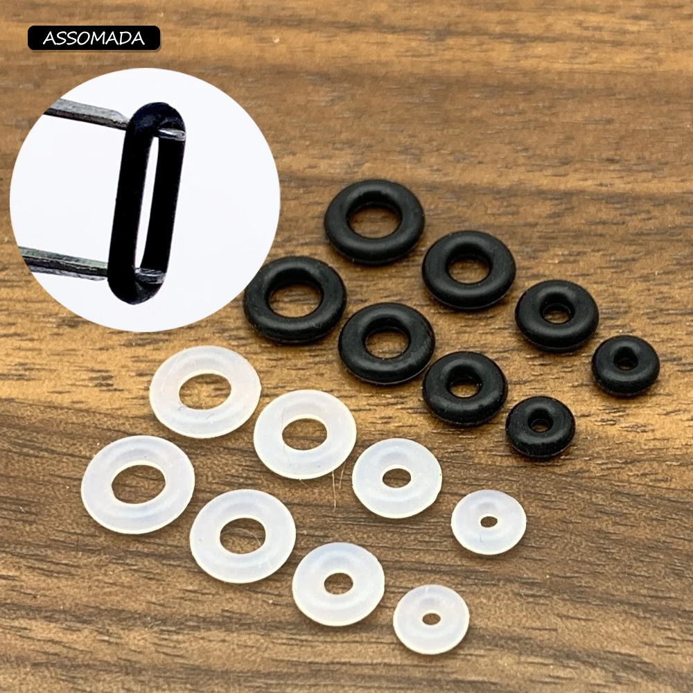 30pcs Silicone Jewelry Spacer Beads Isolation Ring For Bracelet Necklace Round Cord And Flat Cord DIY Jewelry Making Accessories