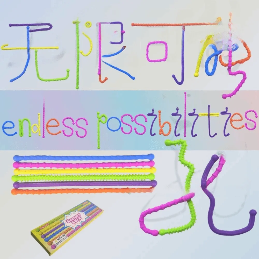 質感のあるリラクゼーションおもちゃ旅行活動教室使用感覚スティック学生フォーカス自閉症に優しい鎮静感覚に