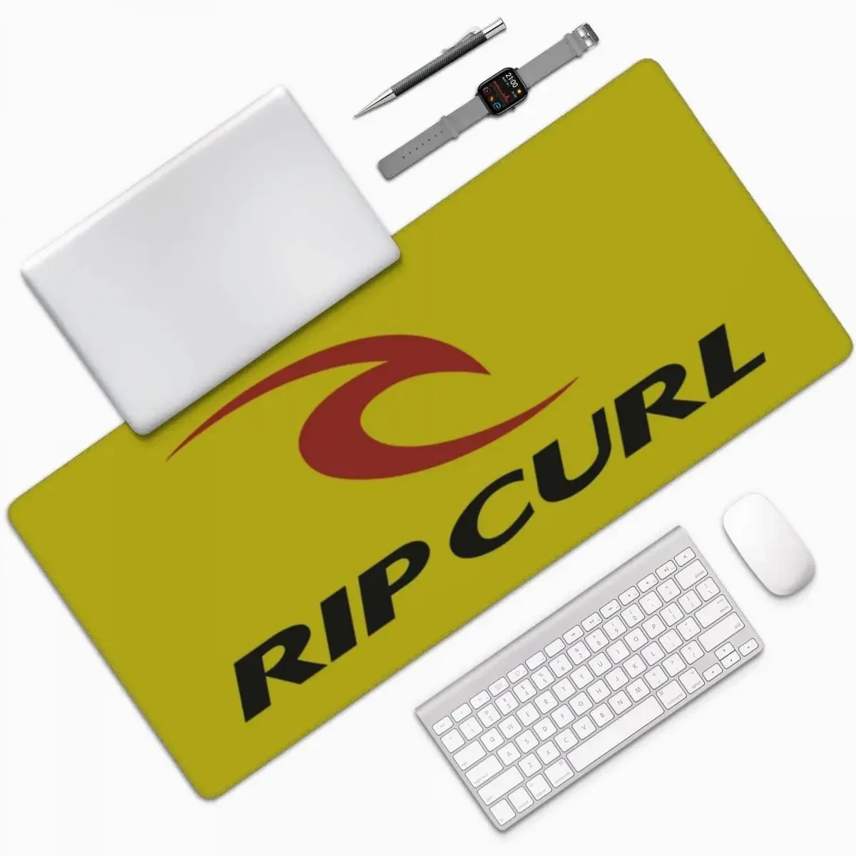 Большой коврик для мыши с логотипом Rip Curl, компьютерная клавиатура, коврик для мыши, геймерский коврик для ноутбука, офисные аксессуары, настольные коврики