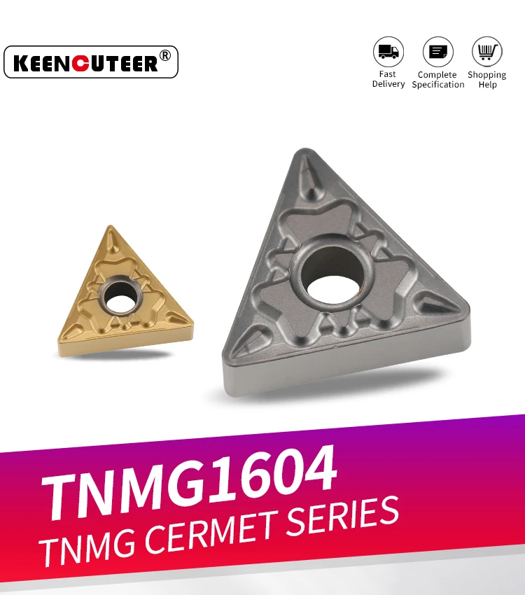 TNMG16 TNMG 160404 TNMG 160408 KT60 KT6020 Hartmetalleinsatz für Cermet WTJNR/L Externes Drehwerkzeug Klinge Drehmaschine Teile CNC-Fräser – Detail 5