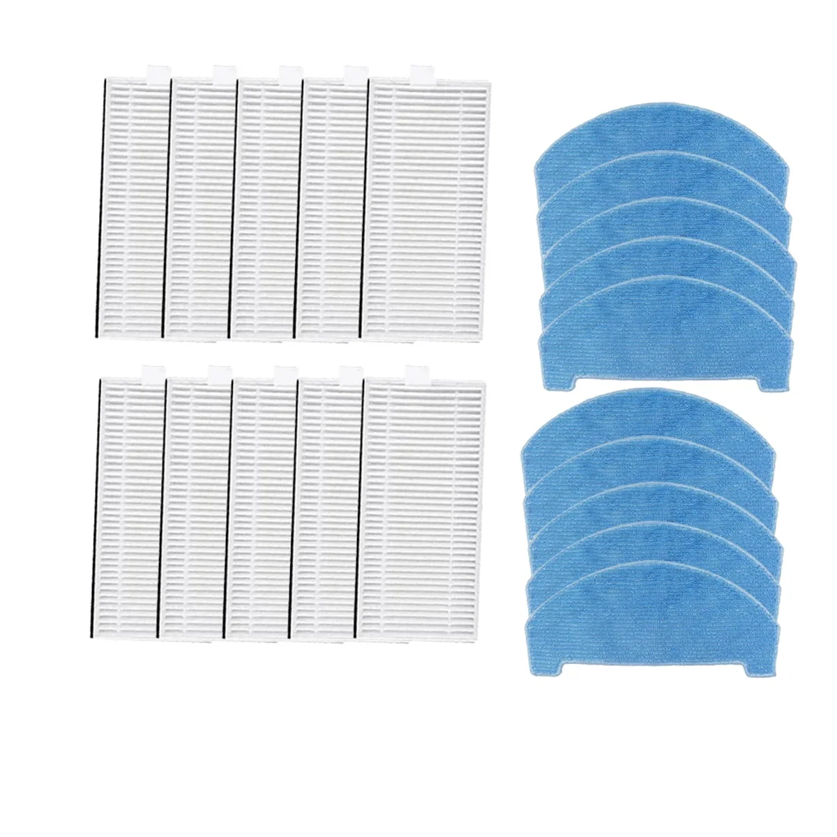 FZFZ 20 Pcs Mop Filter Designed Specifically for V3X Sweeping Robot Cleaner Parts Replacement