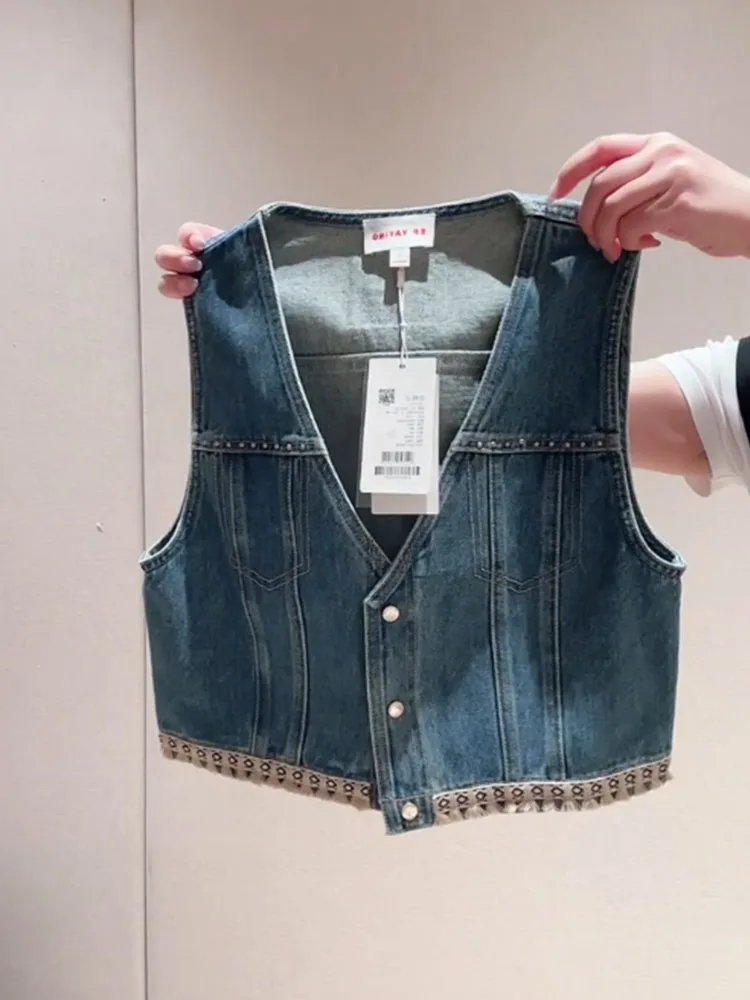 طقم سترة محبوك من قماش الدنيم الأزرق مكون من قطعتين للنساء قابل للتنشيط غير رسمي لربيع 2026 الإصدار المبكر للتنقل