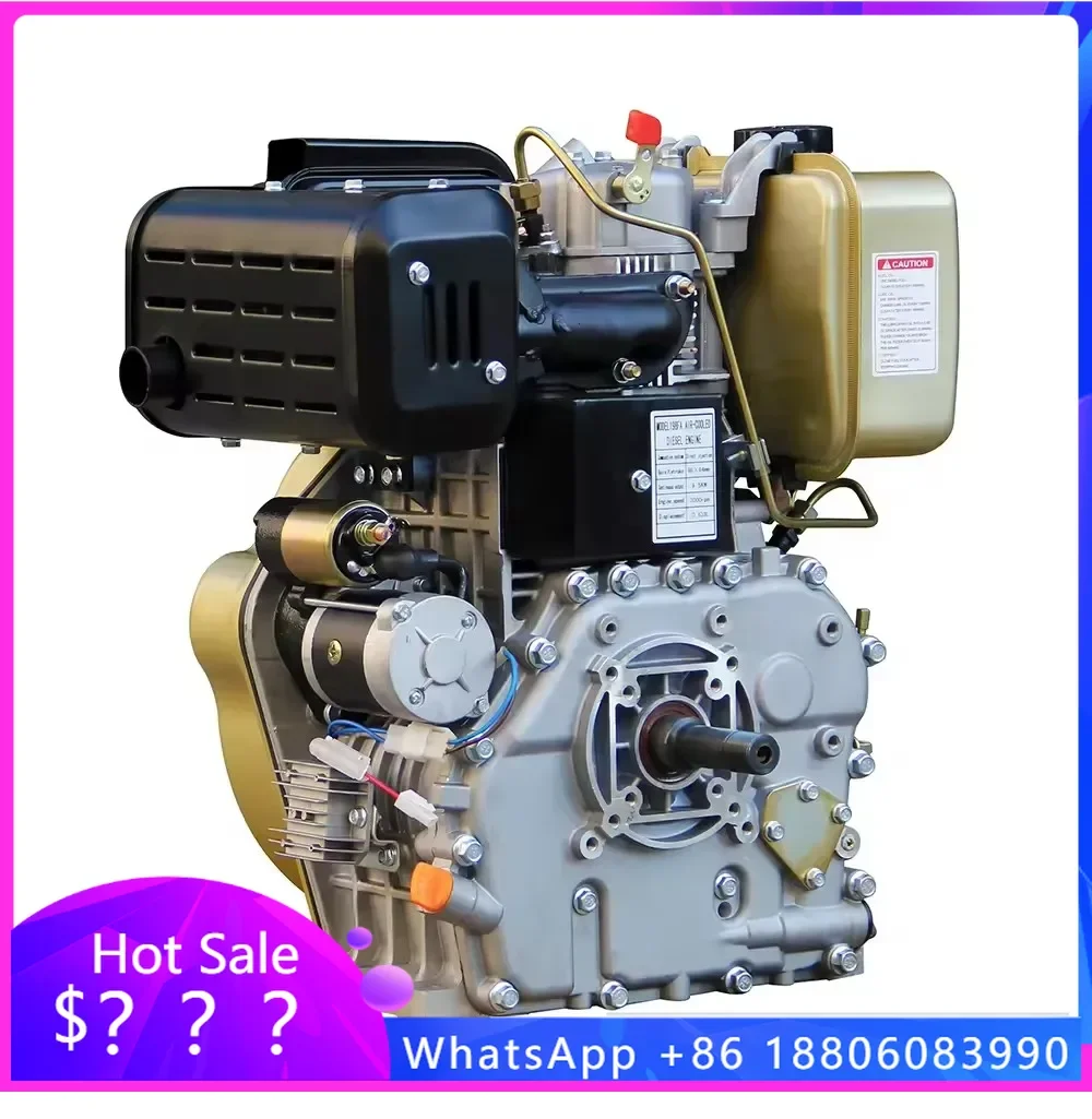 Hi-earns Brand Genuine 198F  4 stroke electric die·sel engine electric start air cooled die·sel engine