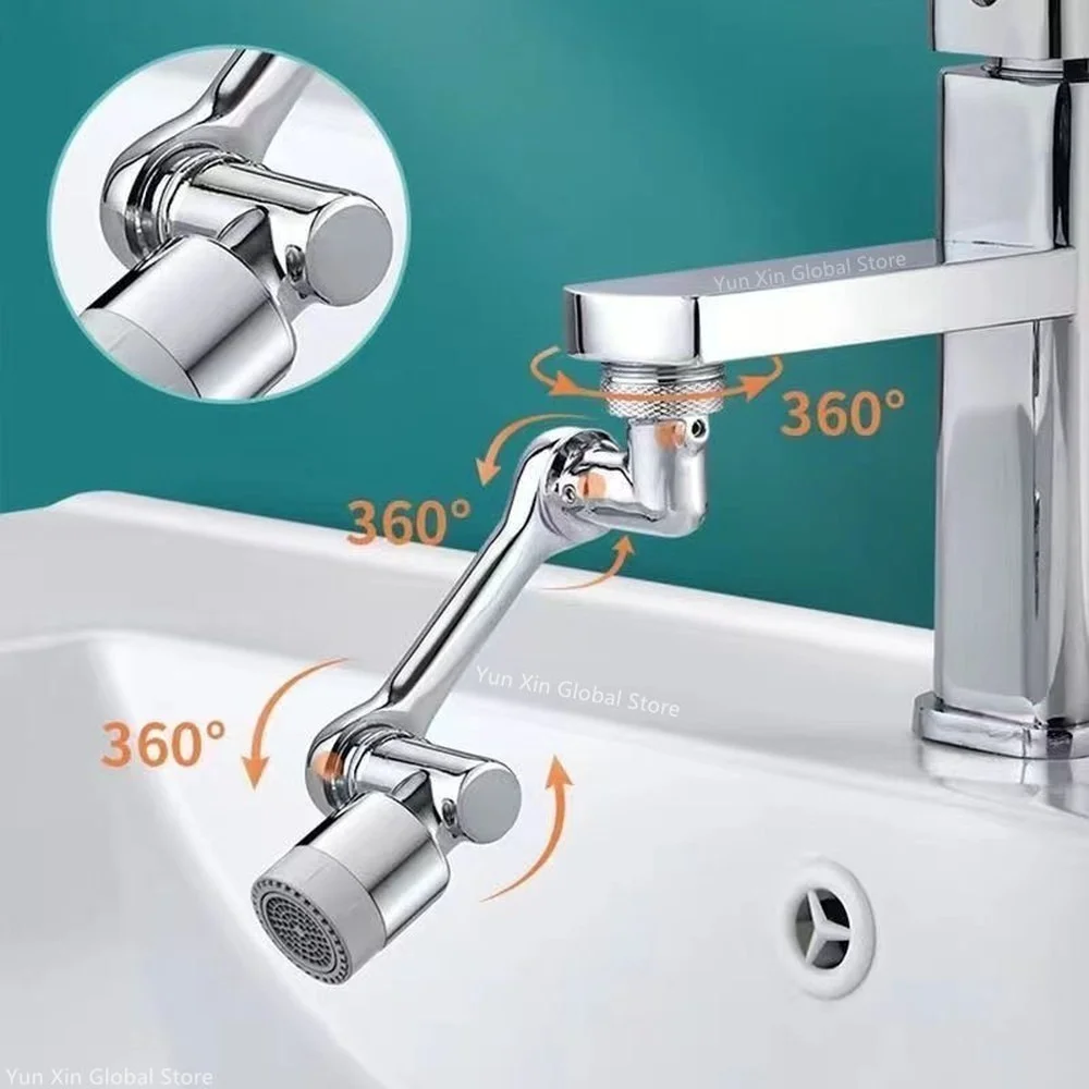 1080° Rotation Faucet Aerator Splash Filter Universal Kitchen Tap Extend Water Nozzle Faucets Extender Kitchen Accessories