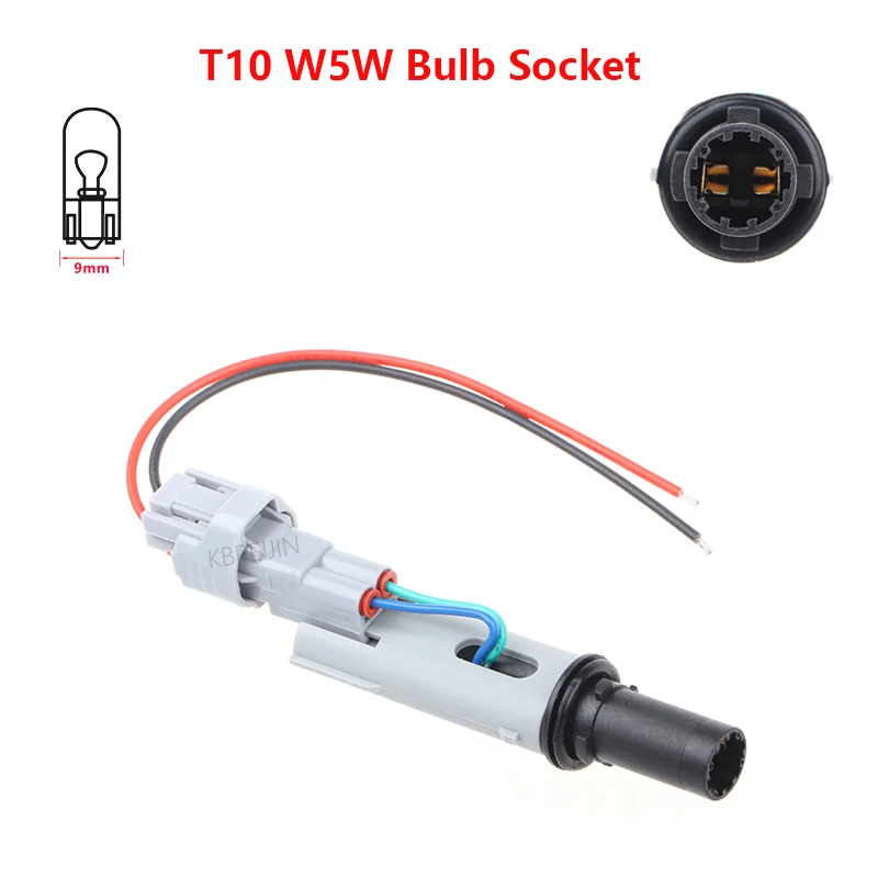 1x For Toyota Highlander 4Runner 2010 Clearance Light T10 W5W Bulb Lamp Holder Connector Socket Accessories