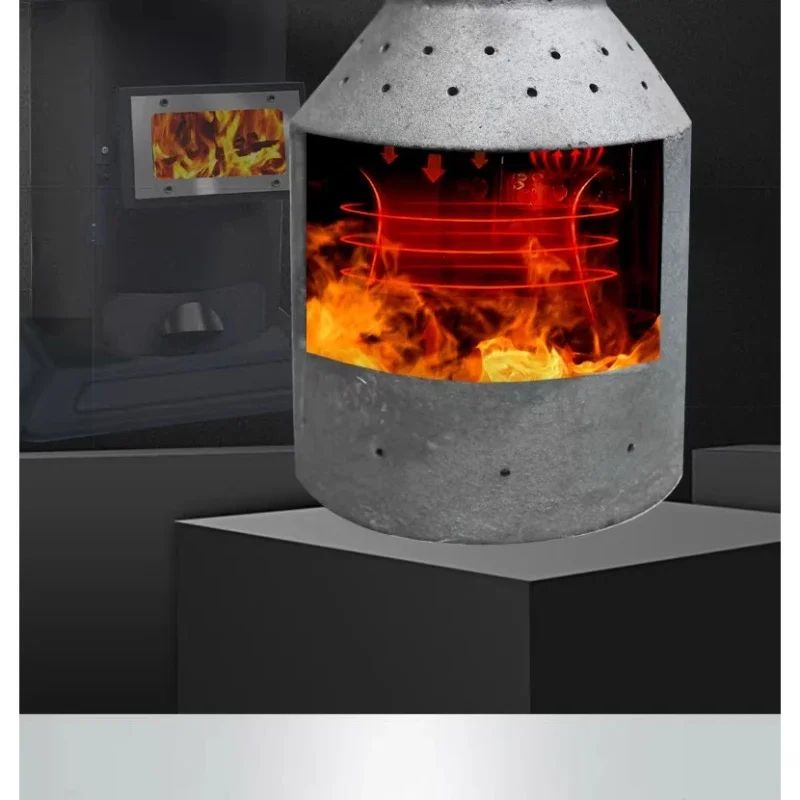 Return air stove Rural smokeless firewood stove, household indoor stove, heating stove, small firewood and coal dual-purpose