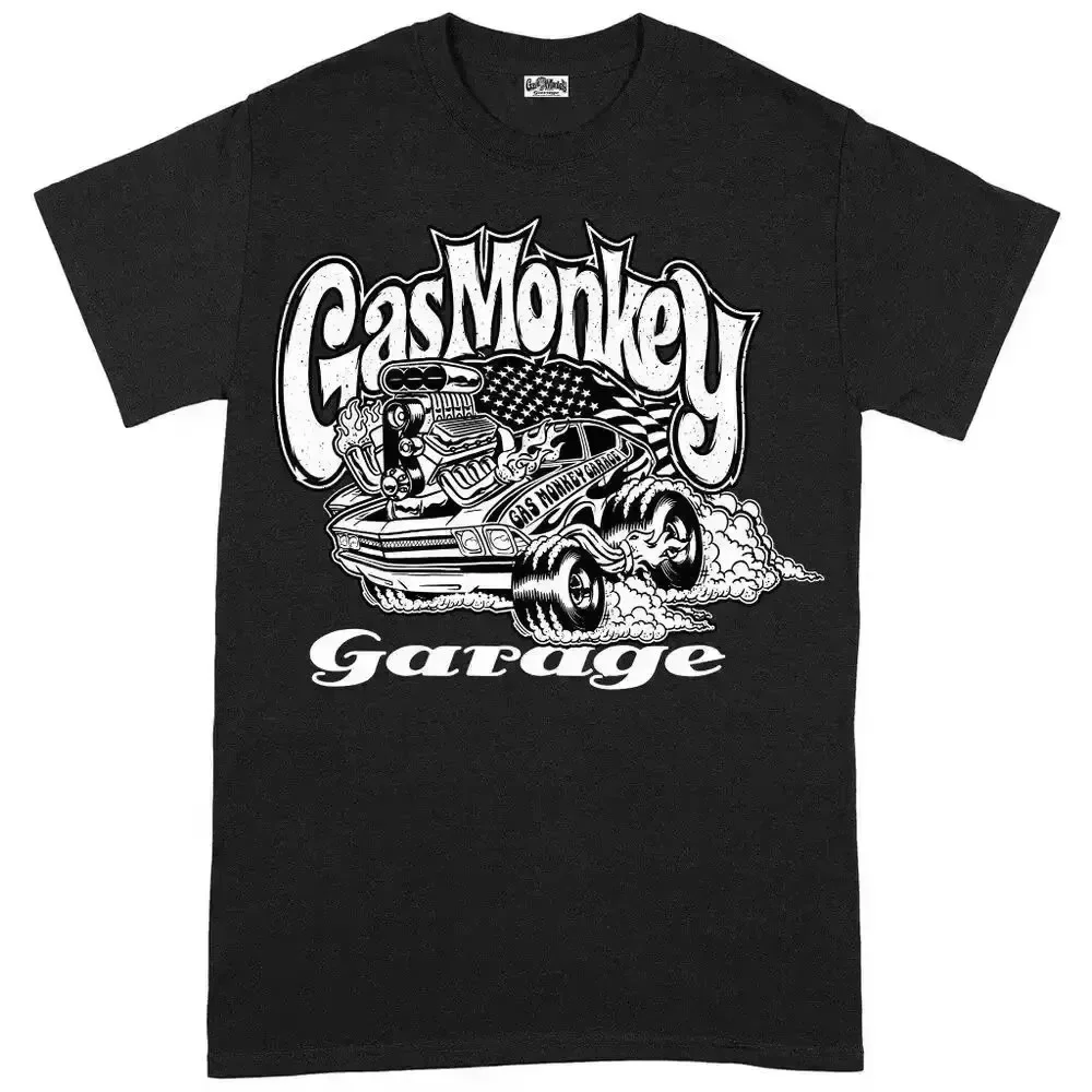 Gas Monkeys Garage Piston Men\'s T-shirts Duplex Printing Tshirt Comfortable Pattern Top Y2k Clothes Creative Graphic T Shirts