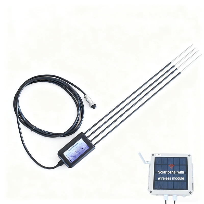 Hochpräziser RS485 20cm Tiefenmesser Handgehaltener Bodenfeuchte-, Temperatur-, EC-, Salinität-, NPK-, PH-Sensor 8-in-1 Datenlogger für Landwirtschaftsbetriebe