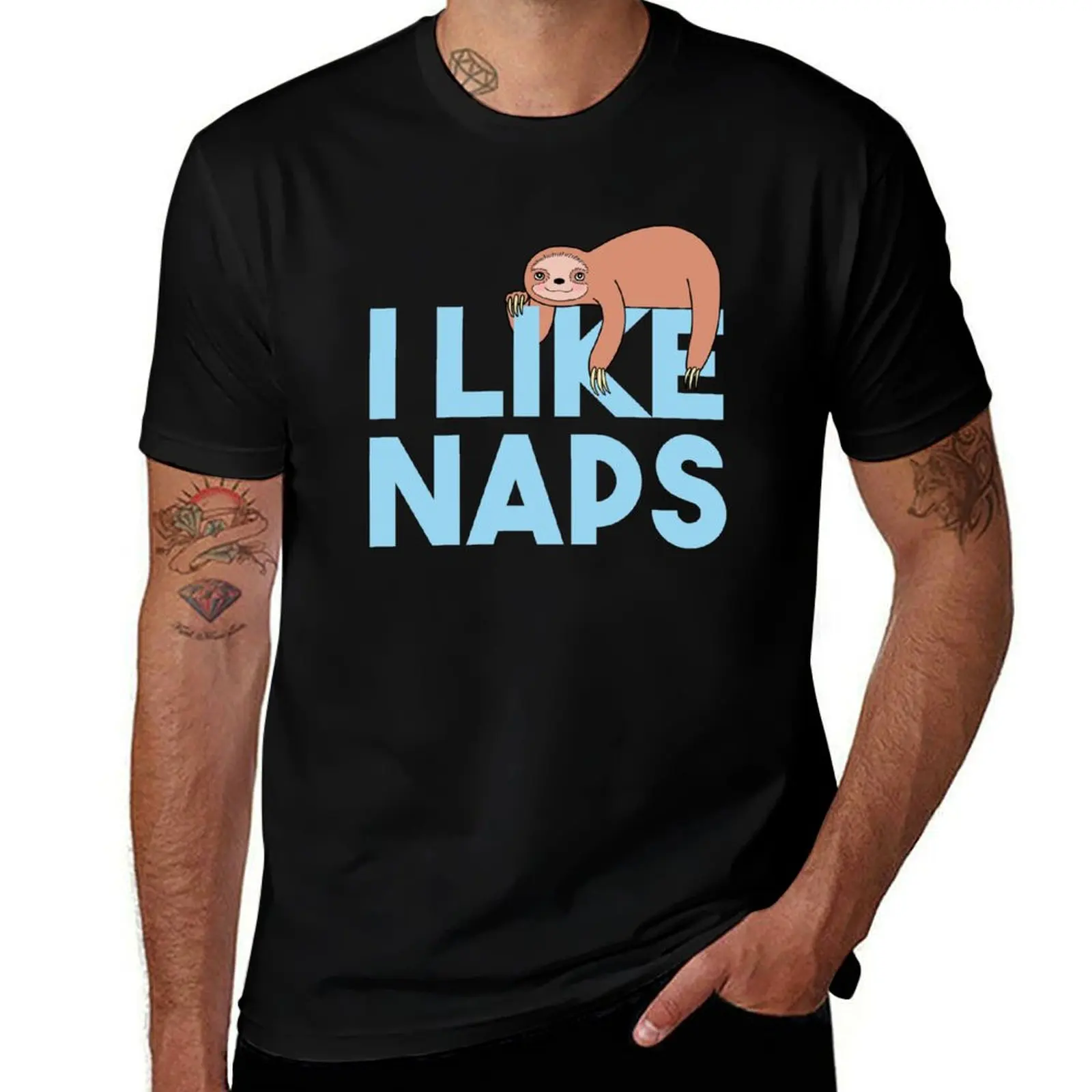 

I Like Naps T-Shirt t shirt custom print t shirt man casual black cotton t-shirt plain for man package T-Shirt
