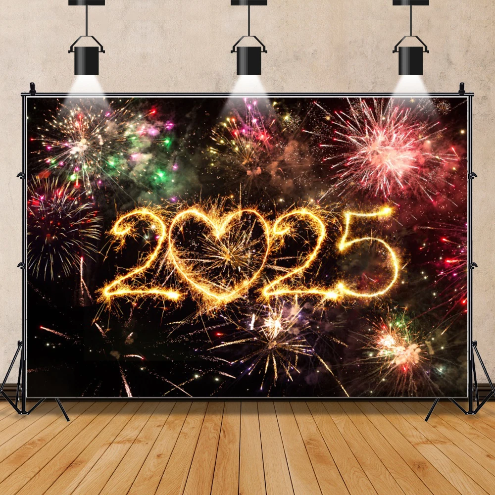 خلفية التصوير الفوتوغرافي للعام الجديد ، الألعاب النارية ، الشمبانيا ، الساعة ، الاحتفال ، الحفلة ، عيد الميلاد ، الخلفية ، استوديو الصور ، الدعائم ،