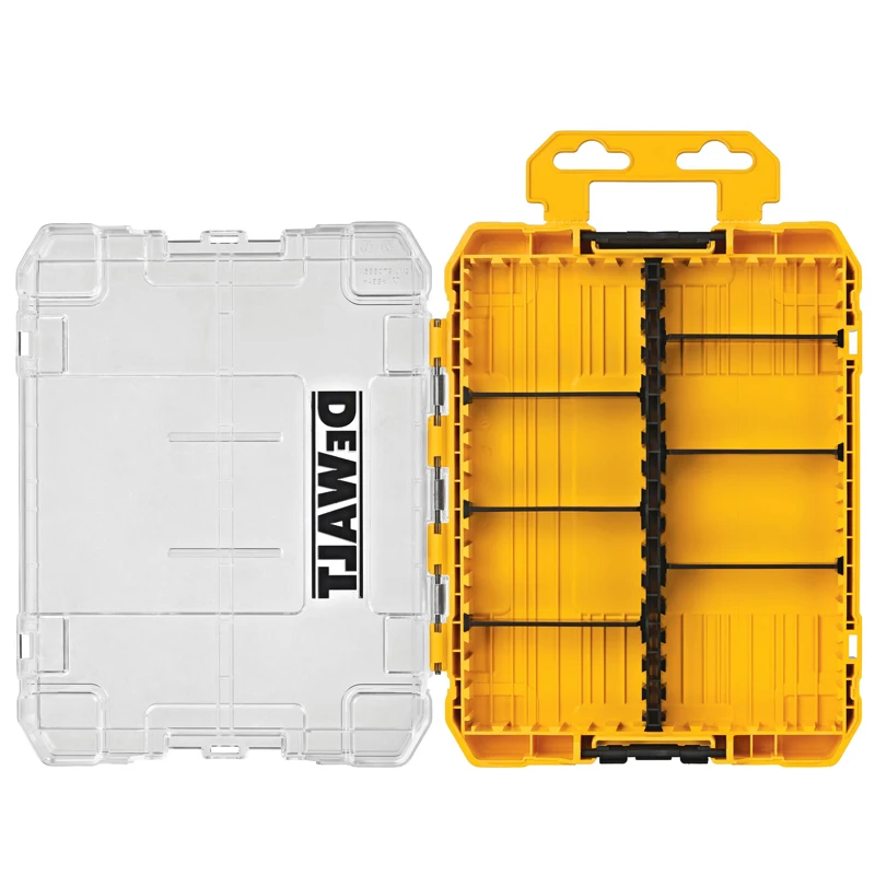 DEWALT DWAN2190 Large Tough Case 220*170*32MM Internal Partition Detachable Parts Drill Bit Hand Tool Accessories Storage Box