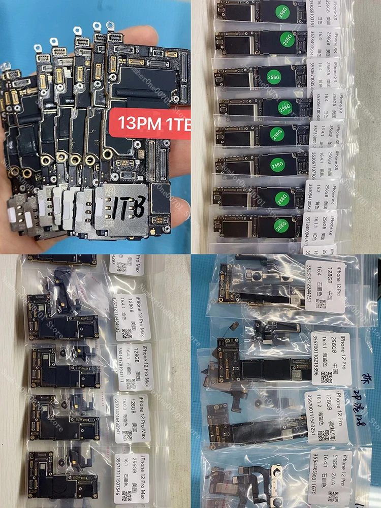 mobile phone motherboard for iPhone 14 unlock motherboard with face id 128 256 gb mainboard for iphone 14 motherboard original