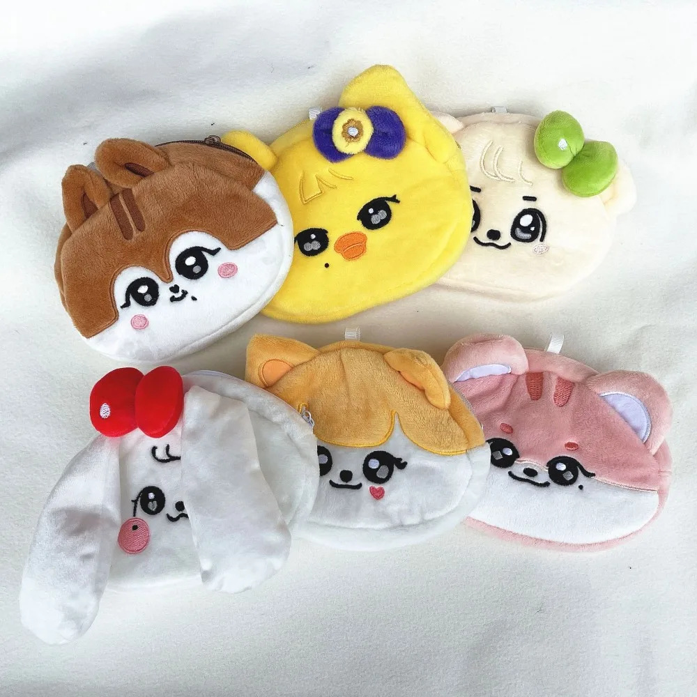 Kpop Ive Minive Park Cartoon Mini Pluche Portemonnee Zhangyuanying Wonyong Yujin Gaeul Liz Rei Leeseo Pouch Cadeau Fans Collectie